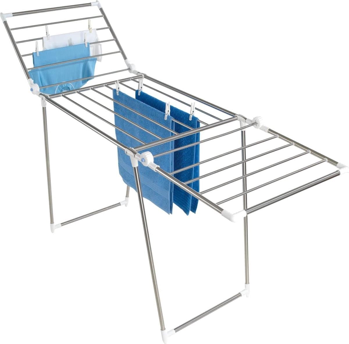 Goodivery ® Opvouwbare Wasdroger met Vleugels en Accessoires, 196 x 90 x 63 cm — afbeelding 1