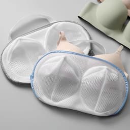 Dailygoods- Beha-beschermhoezen 4 stuks - Wasnet voor wasmachine - Beha-houder - Ondergoedbescherming - Netstof voor kleding - Verborgen ritssluiting — thumbnail 4