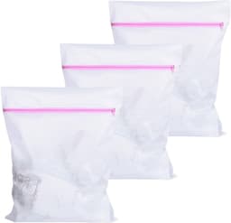 Set van 3 wasnetten 50 cm x 60 cm, fijne mesh waszakken, herbruikbare waszakken met rits voor kleding en delicate stoffen — thumbnail 1