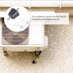 Dempers Airco - Trillingsdempers Rubber - Stabiliseren Apparaten - Schokabsorberend - 4 Stuks - Zwart — thumbnail 2