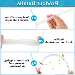 Flexibele Voedselveilige Siliconenslang van 4m, 8mm ID x 11mm OD, Duidelijke Slang voor Water en Lucht, Ideaal voor Pompoenoverdracht en Tuinieren — thumbnail 2