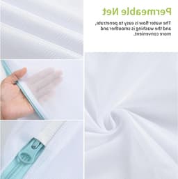2 Stuks Wasnetten met Handvatten, 10 x 12 Inch Wasnet voor Wasmachine, Ideaal voor Ondergoed, Lingerie en Babykleding — thumbnail 4