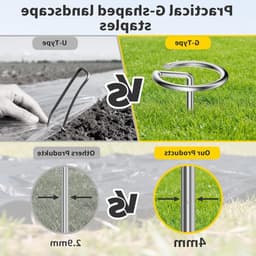 Grondankers voor Worteldoek - 100 Stuks Ø 4 mm - Duurzaam, Weerbestendig en Sterk — thumbnail 2