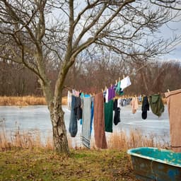 Waslijn met stalen kern - Scheurvaste lijn - Kleding drogen - Extra sterk draagvermogen - 20 meter - Goud — thumbnail 2