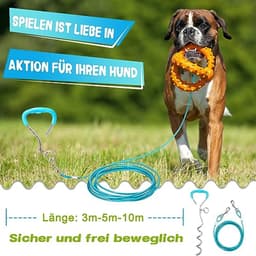 Grondanker Hond - Aanlegpen Honden - Veilig Buiten - 360 Graden Vrijheid - 40 cm - Groen — thumbnail 4