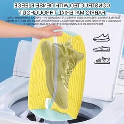 Hergebruikbare en Duurzame Waszak voor Sportschoenen en Netjeschoenen - 19 x 39 cm Geel, Ideaal voor de Wasmachine — thumbnail 4