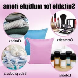 Waterdichte Tas voor Vuile Kleding, Herbruikbare Waszak voor Sport, Zwemmen en Vakantie, 28 x 30 cm, 2-Pack (Blauw & Roze) — thumbnail 5