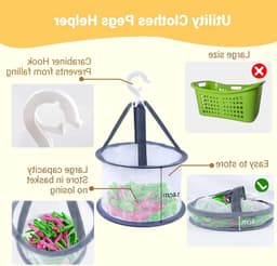 48 Stuks Winddichte Kleurige Kledingknijpers van Plastic voor Waslijnen, Kleding en Sokken — thumbnail 3