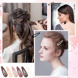30 Stuks Grote Drukspeldjes voor Haar in Verschillende Kleuren - Metalen Haarclips — thumbnail 5