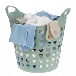 Excellent Houseware Flexibele wasmand - 3x - groen - 26 liter - kunststof - 40 x 41 cm — thumbnail 3