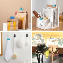 122 Stuks Binder Clips - Diverse Maten en Kleuren voor Kantoorbenodigdheden — thumbnail 3
