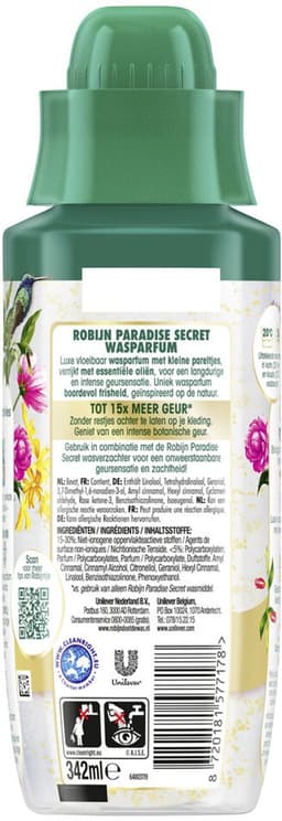 7 x Robijn Wasparfum Paradise Secret 342 ml - Grootverpakking - Wasparfum - Wasparfum Voor Was - Wasparfum Paradise Secret - Wasparfum Voor Kleding - Wasparfum Met Geurpareltjes — thumbnail 3