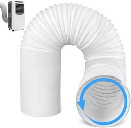 Afvoerslang Airco - Verlengkabel Slang - Ventilatie Afvoer - Uitschuifbaar Lengte - Diameter 150mm - Rood — thumbnail 1