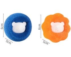 Herbruikbare droogballen — Verzachten de was op natuurlijke wijze, verkorten de droogtijd en voorkomen statische elektriciteit. Niet-giftige, milieuvriendelijke wasballen — 10-pack (5 rood, 5 blauw) — afbeelding 1
