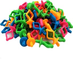 100 Stuks Garenklos Organizers - Bobbin Clips voor Naaimachine Spoelen - Houdt Klosjes en Spoelen Samen — thumbnail 2