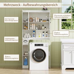 Wasmachine Ombouw - Opbouwmeubel Kast - Meubel Rek - Waskamer — thumbnail 3