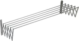 Sauvic 100 Cm Uitschuifbare Aluminium Waslijn Zilver — thumbnail 1