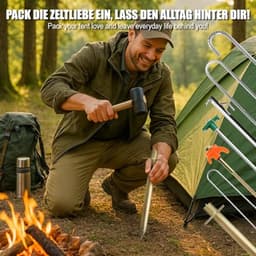 Grondankers van gecoat staal - Sterke en duurzame haringen voor tuin en camping — thumbnail 2