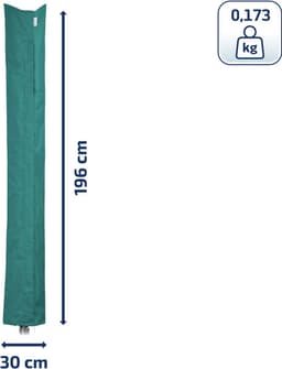 Leifheit droogmolen beschermhoes met rits - turquoise — thumbnail 4