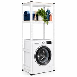 Wasmachine rek - 150 x 70 x 40 cm - wit — thumbnail 1