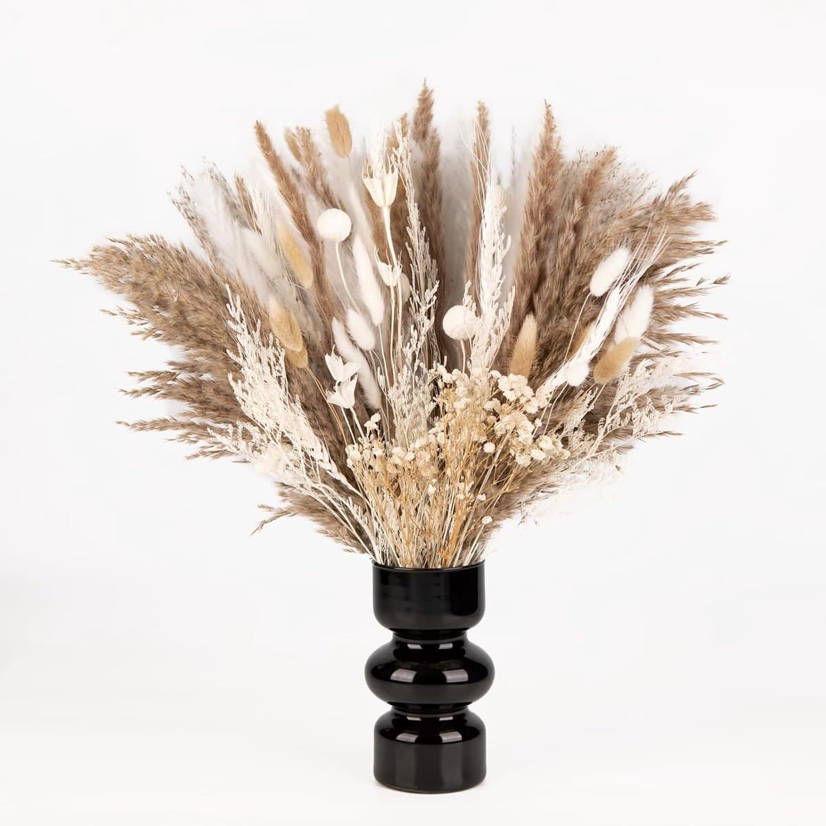 Decoratie 109 Stuks Natuurlijk Droogbloemen Boeket voor Tafeldecoratie DIY Boho Stijl Gedroogde Pampasdecoratie Kunstmatige Gedroogde Bloemen Boeket voor Woonkamer, Slaapkamer en Bruiloft — afbeelding 1