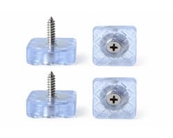 FSW-Products Rubberen Voetjes Transparant - 4 Stuks - 22 x 22 mm - Zelfklevende Meubelvoetjes - Anti Slip - Trillingsdempers - Beschermvoetjes voor Meubels, Apparaten en Accessoires