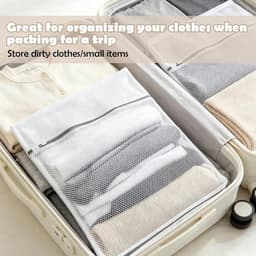 Set van 12 Grote Waszakken 50 x 60 cm, Wasnet voor Wasmachine met Rits, Ideaal voor Jassen, Beddengoed en Reisopslag — thumbnail 4
