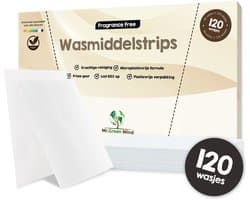 Mr. Green Mind Wasstrips 120 Wasbeurten Parfum Vrij Wasmiddel Wasstrips Wasmiddeldoekjes incl. wasverzachter