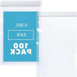 GPI - 6 Mil, extra stevige, heldere hersluitbare plastic ritszakken, 6" X 9", prikbestendig, sterke polyzakken met lockrits, voor schroeven, moeren, bouten & — thumbnail 1