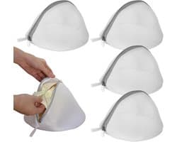 Wasnet voor BH’s - Wit - 18 x 15 cm - Herbruikbaar en Duurzaam - Voor Delicate Kleding