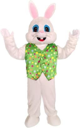 Pluche Bugs Konijn Kostuum Konijn Kostuum Dier Hoofd Masker Halloween Konijn Mascotte Kostuum — thumbnail 1