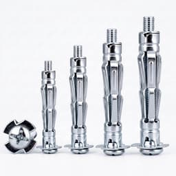 55 stuks holle holle pluggen metaal M4 x 38 mm holle wandpluggen — thumbnail 1