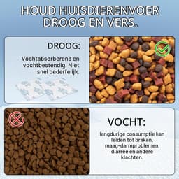 12/24 stuks 25 g vochtabsorberend, droogmiddel voor voederautomaten katten, gelzakjes droogmiddel, verpakking houdt dierenvoer droog en vers voor voederdispenser voor katten (24 stuks) — thumbnail 2