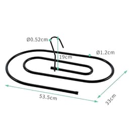 Spiraalvormig draaibaar droogrek voor beddengoed – hanger voor lakens en dekbedden voor thuisgebruik — thumbnail 1