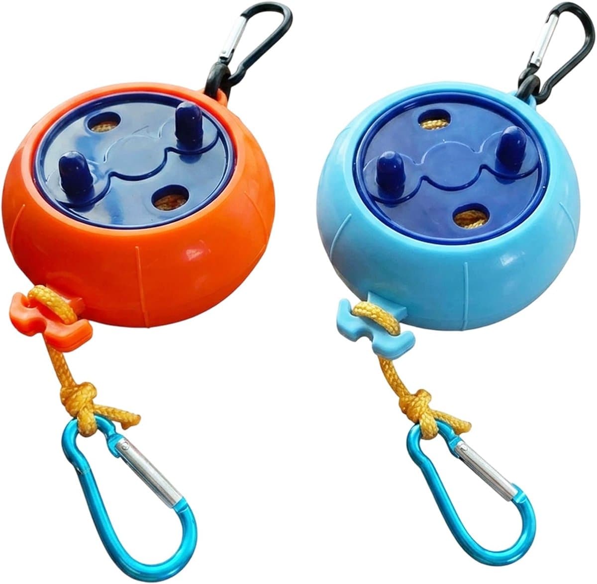 2 stuks uittrekbare waslijn, waslijn camping, waslijn reizen, compacte drooglijn voor outdoor-activiteiten, verstelbaar tot 10 meter, met robuuste ABS-behuizing — afbeelding 1