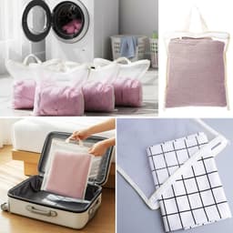 Set van 4 kleine wasnetten voor delicate was, ideaal voor lingerie, sokken en babykleding - duurzaam en handig voor in de wasmachine, 30x25 cm — thumbnail 5