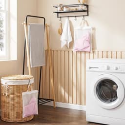 Set van 4 kleine wasnetten voor delicate was, ideaal voor lingerie, sokken en babykleding - duurzaam en handig voor in de wasmachine, 30x25 cm — thumbnail 3