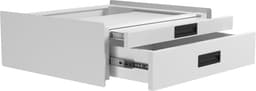 Wasophoogte® Tussenstuk wasmachine droger - Stapelkit wasmachine droger - Tussenkader met lade en plateau - Geschikt voor elk type - Wit — thumbnail 1