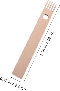 1set Houten Weefaccessoires Mini Weefgetouw Set Met Weefnaalden Shuttle Voor Tapestry Maken Dekens Weven Lichtgewicht Compact Voor Reizen Creatief Gebruik — thumbnail 5