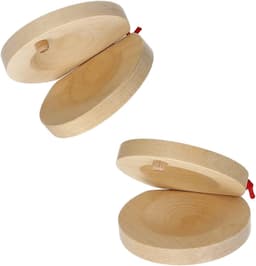 Castanet Paar Castagnetten Houten Castagnetten Vingerkleppen Muziekinstrument — thumbnail 5