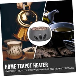 1set Japanse Stijl Theeketelverwarming Handgemaakte Kaarsenstandaard Voor Huishoudelijk Gebruik Duurzame Thee Verwarmer Geschikt Voor Woonkamer Kantoor Theehuis — thumbnail 5