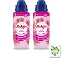 2 x Robijn – Wasparfum – Intense Pink Sensation – 342 ml - Grootverpakking - Vaatwasstrips - Wasparfum - Wasgeur - Geurboost - Wasmiddel - Wasgeur Intensief