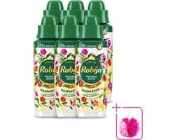 6 x Robijn – Wasparfum – Paradise Secret – 342 ml - Bulkverpakking - Wasparfum - Douchemop - Wasparfum voor kleding
