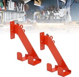 2-set Kettingzaaghanger Wandmontage, Verstelbare Hoek Heavy Duty 3-in-1 Kettingzaaghouder, Opbergrek met Twee Gaten Geschikt voor Garageorganisatie Efficiënte Opslag — thumbnail 2