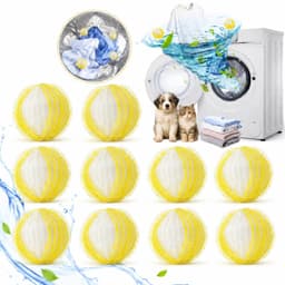 12x Wasballen 3,5cm - Effectief Verwijderen van Pluisjes en Huisdierhaar — thumbnail 1