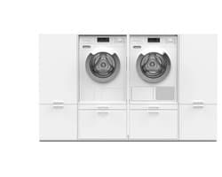 Washcab® Wasmachine Kast - Wasmachine Verhoger - Wasmachine Ombouw - Wit - Duo Set Low 4 - 120kg draagkracht - 5 jaar garantie