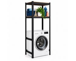 Wasmachine rek - 150x70x40 cm - 400 kg - zwart-bruin
