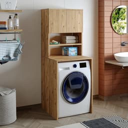 Roomart ATLANTIC-III Wasmachine Overbouwkast 65x181 cm - Eiken — thumbnail 2