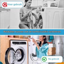 6 stuks wasballen voor wasmachine, drogerballen, wasballen voor donsjacks, herbruikbare drogerbal, wasdrogerbal voor thuisreiniging — thumbnail 4