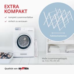 Inklapbaar droogrek als toren - 11 stangen - Ruimtebesparend voor binnen en buiten — thumbnail 2